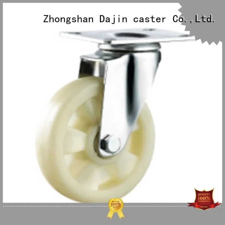 medium dual wheel swivel caster carts trolleys Dajin caster 1