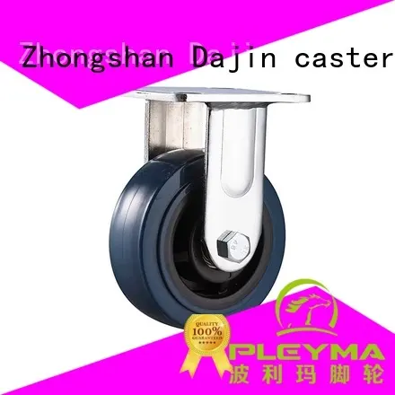 hand heavy duty retractable casters truck brake Dajin caster 1