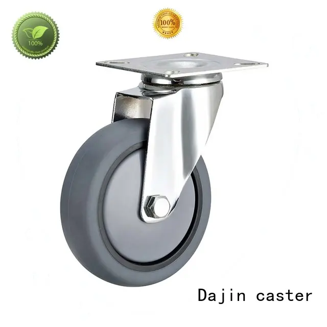 Dajin caster tpr 3 inch swivel caster wheels tpr dollies 1