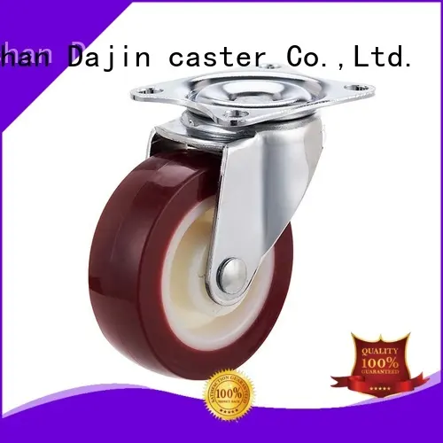 pu desk chair casters brake brake Dajin caster 1