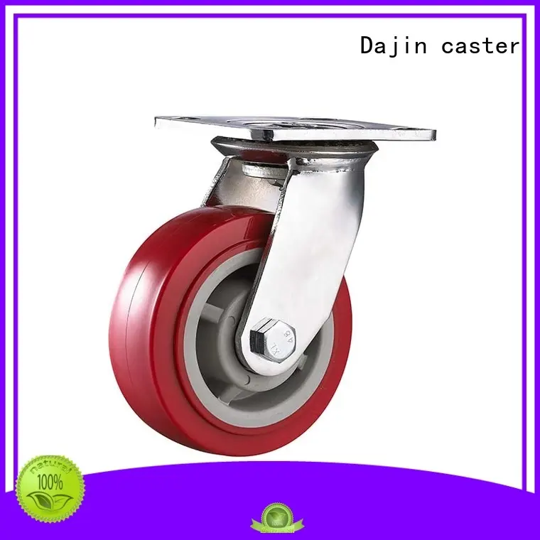 6 inch heavy duty caster wheels industrial brake Dajin caster 1