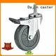 Dajin caster plastic 5 inch swivel caster with brake dollies trolleys 1
