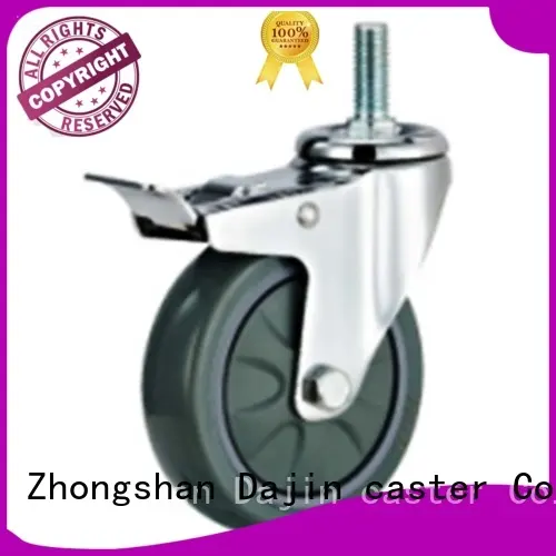 institutional 3 swivel caster thread dollies Dajin caster 1