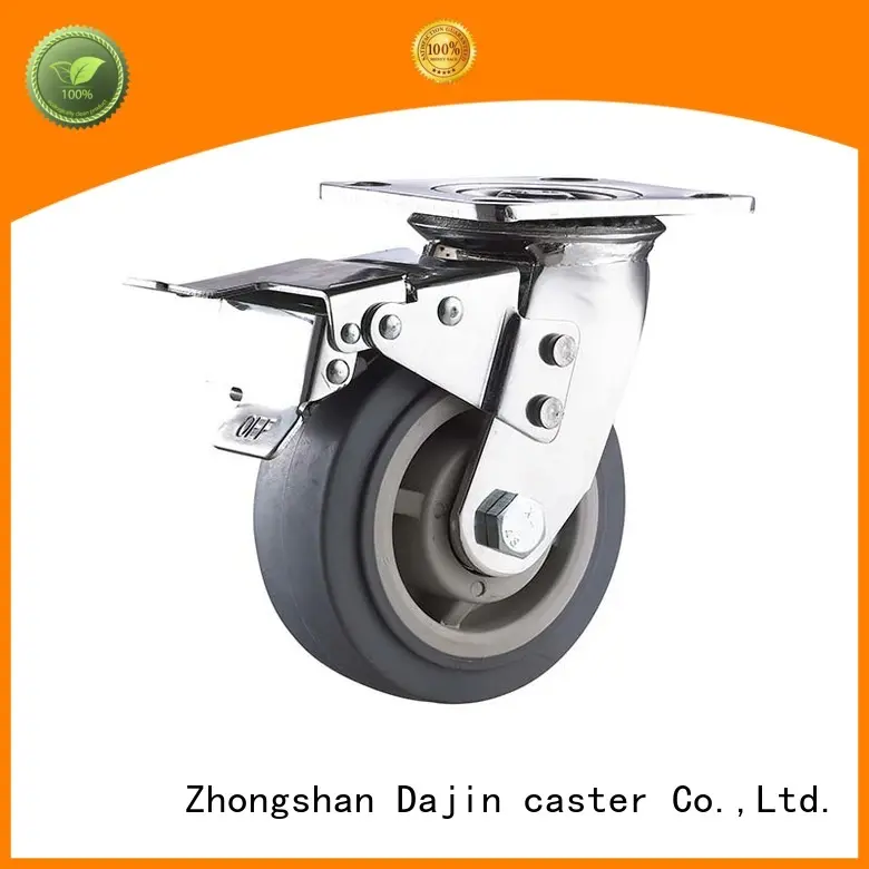 Dajin caster excellent heavy duty castors duty brake 1