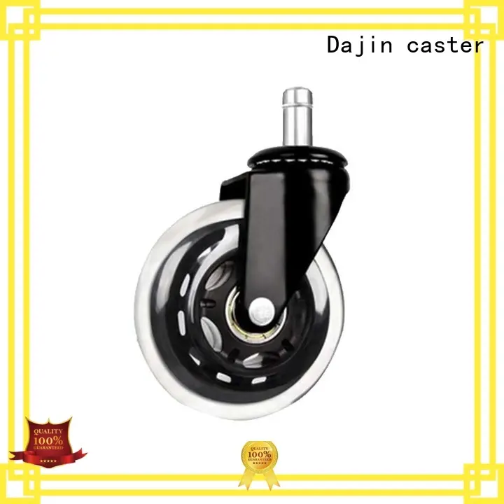 Dajin caster transparent rollerblade chair wheels pu at discount 1