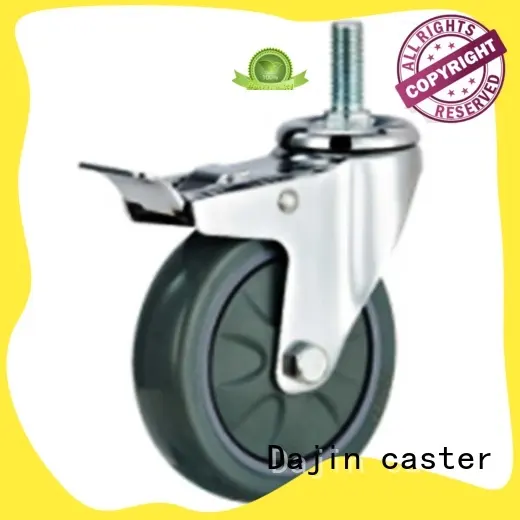threaded 3 inch swivel casters carts for dollies Dajin caster 1