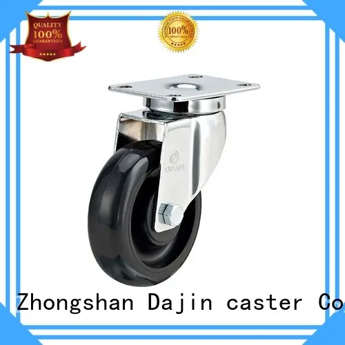 wheel rigid caster wheels chrome food service carts Dajin caster 1