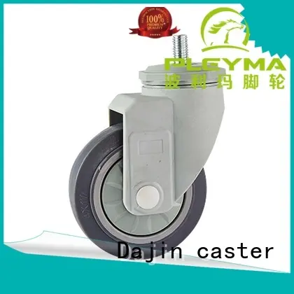 Dajin caster plastic rubber casters swivel for-dollies 1