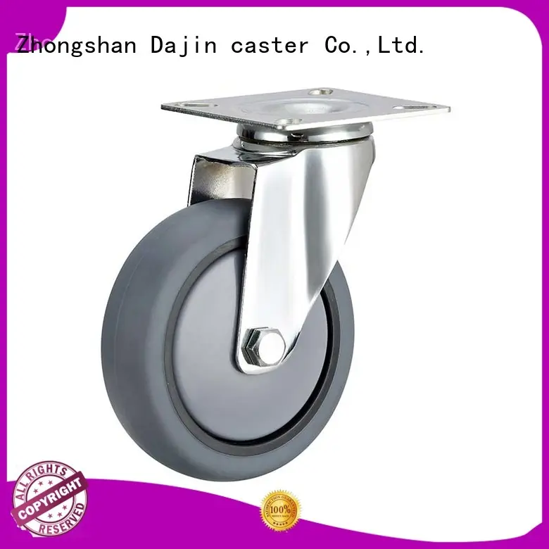 Dajin caster rigid nylon swivel casters polyurethane fro rack 1