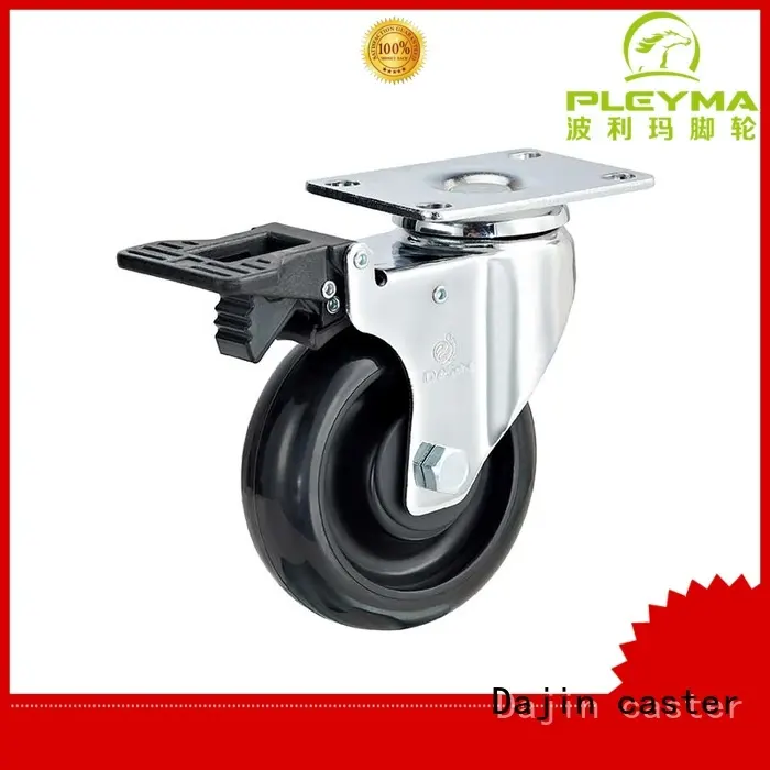 pu anti static caster wheels swivel food service carts Dajin caster 1
