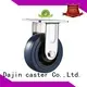 orange heavy duty caster pu metal brake 1