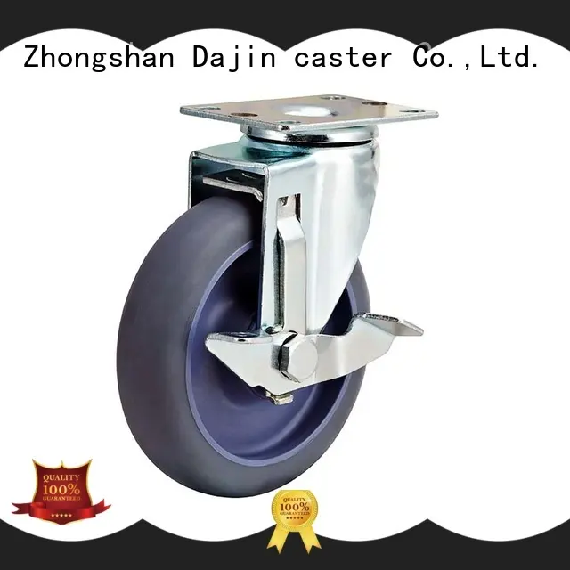 Dajin caster noiseless heavy duty dolly wheels food service wheel for car 1