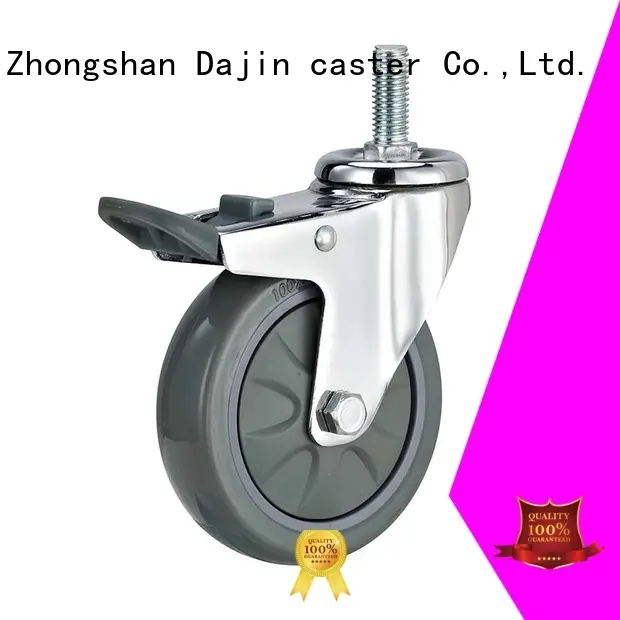 Dajin caster light duty dual wheel swivel caster for trolleys 1