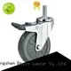 Dajin caster light 5 inch swivel caster with brake threaded for trolleys 1