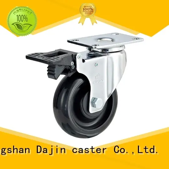 pu esd casters plated precision equipment Dajin caster 1