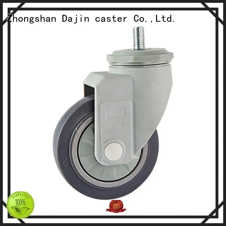 caster cart trolleys plastic-brake Dajin caster 1