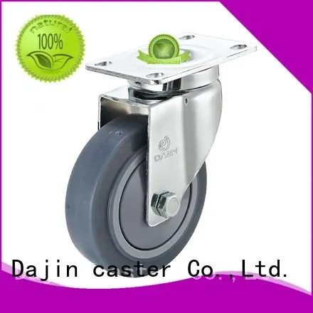 double 5 inch swivel caster wheels brake for dollies Dajin caster 1