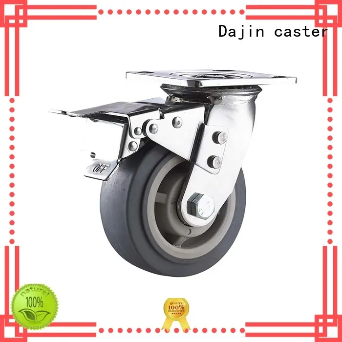 popular heavy duty threaded stem casters top brand for truck Dajin caster 1