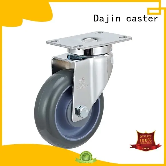 plastic 4 inch swivel casters non-marking fro rack Dajin caster 1