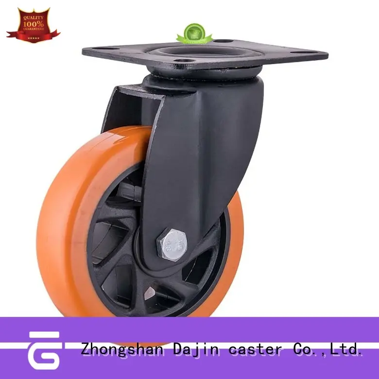 Dajin caster orange heavy duty caster wheels hot-sale for machine 1