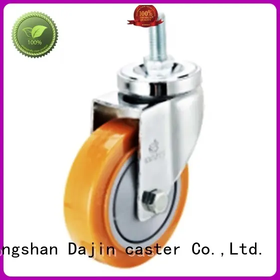 Threaded stem swivel caster for trolleys 1
