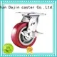 6 Heavy duty PU caster wheel with side brake 1
