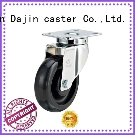 5 swivel plate caster ESD wheel chrome plated 1