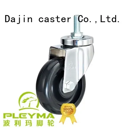 3,4,5 inch thread stem swivel ESD PU caster and wheel 1