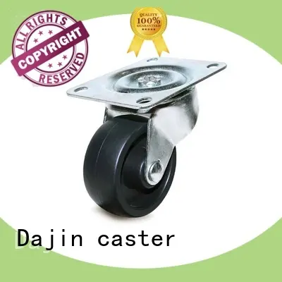 2-1/2 General duty plate swivel hard rubber caster wheel 1