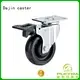 4 inch Anti-static black PU caster wheel with total bake1 1
