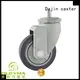 Medium duty plastic fork non-marking TPR swivel caster for service trolleys 1
