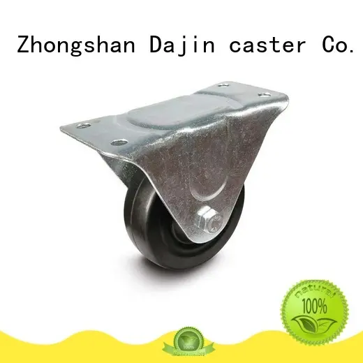 General duty 3x1-1/4 hard rubber fixed caster wheel 1
