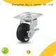 2 General duty hard rubber swivel caster wheel with side brake 1
