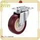 2  Light duty plate swivel PU caster wheel for furniture 1