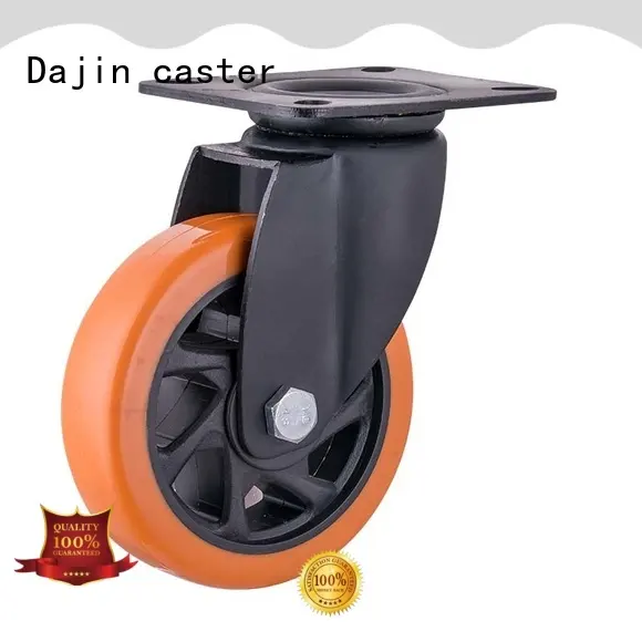 3/4/5/6 inch heavy duty Orange PU caster wheel swivel2 1
