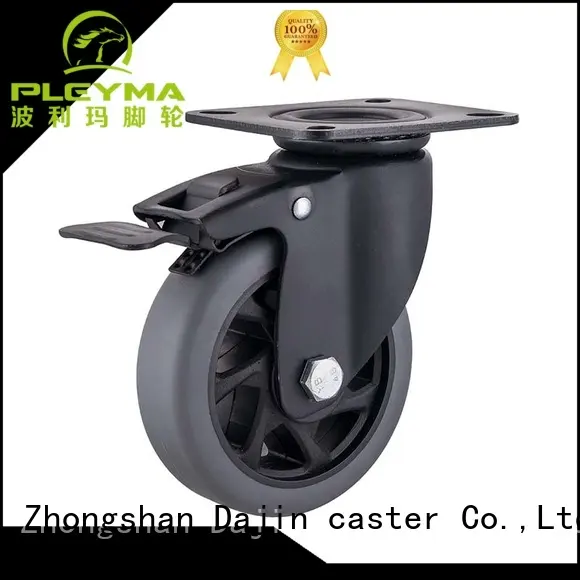 Medium-heavy duty swivel with total brake caster and wheel2 1