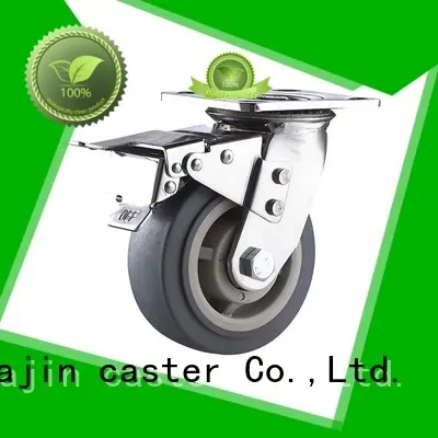 Heavy duty TPR caster wheel swivel with total brake for Hand truck2 1