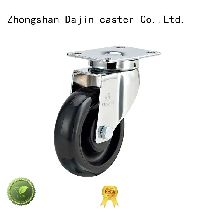 5 swivel plate caster ESD wheel chrome plated2 1