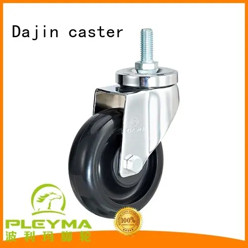 3,4,5 inch thread stem swivel ESD PU caster and wheel2 1