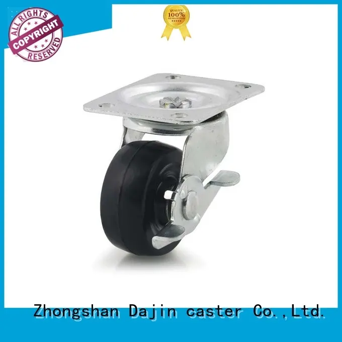 available polyurethane caster wheels plate for car Dajin caster 1