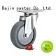 double 4 inch swivel caster wheels threaded for trolleys Dajin caster 1