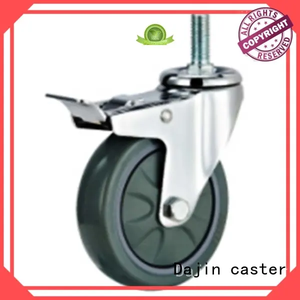 plastic medium duty swivel casters for dollies Dajin caster 1