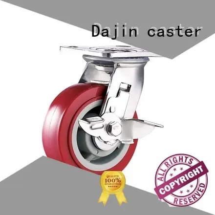 Dajin caster orange heavy duty swivel casters popular for car 1