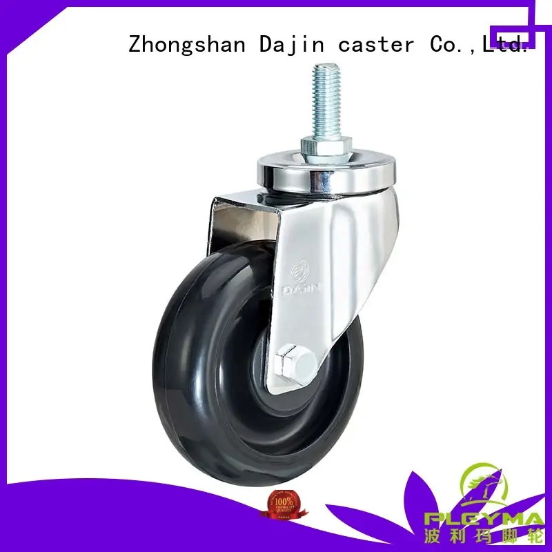 Dajin caster thread esd wheels chrome precision equipment 1