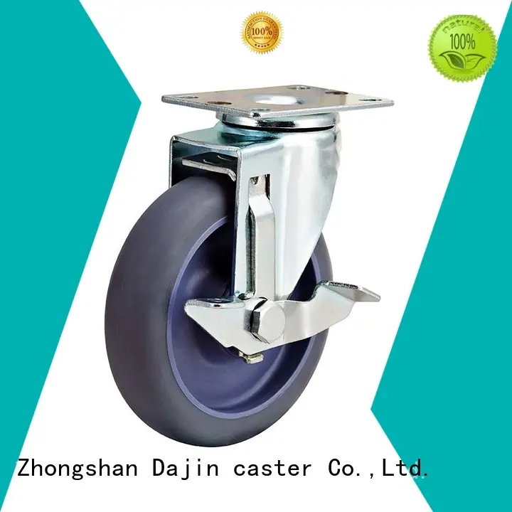 low cost heavy duty adjustable casters food service wheel for machine Dajin caster 1