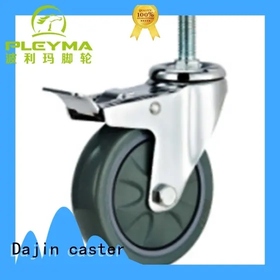 bearing small swivel caster wheels plastic for dollies Dajin caster 1