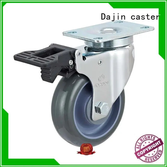 rigid threaded swivel casters for trolleys Dajin caster 1