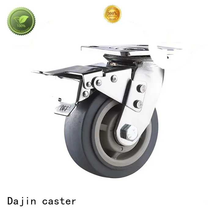Dajin caster universal heavy duty retractable casters nylon for truck 1