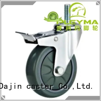 medium 5 inch swivel caster with brake tpr for dollies Dajin caster 1