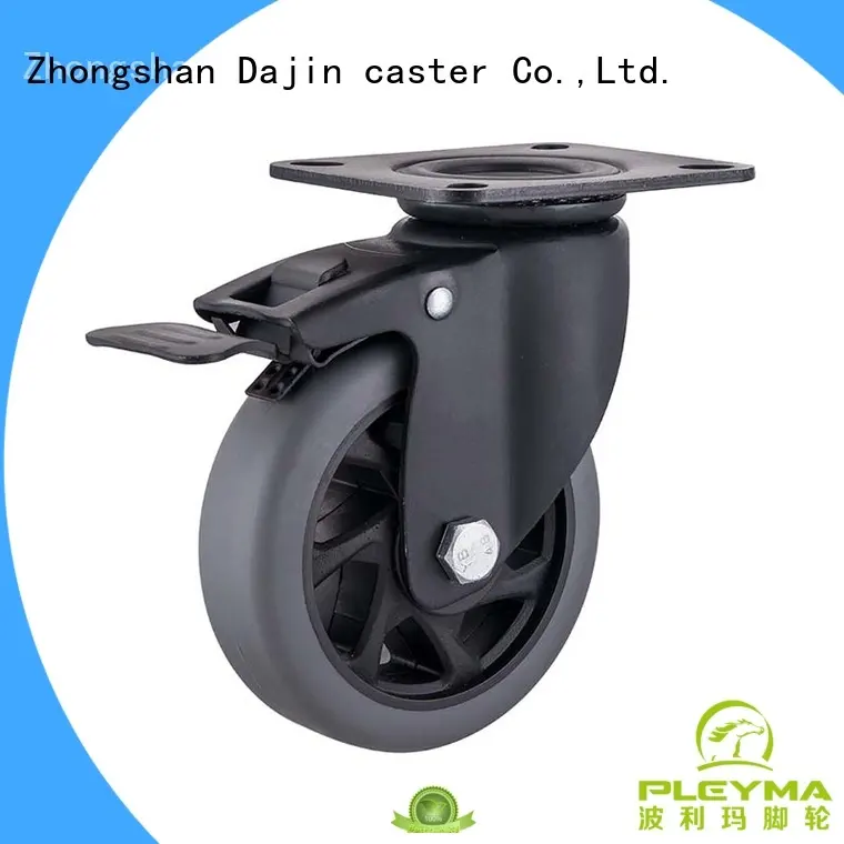 top brand heavy duty threaded stem casters double for machine Dajin caster 1